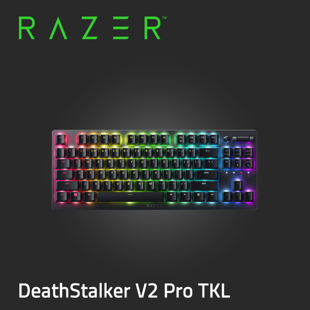 Raze 噬魂金蠍DeathStalker V2 Pro Tenkeyless 無線機械式鍵盤(紅軸