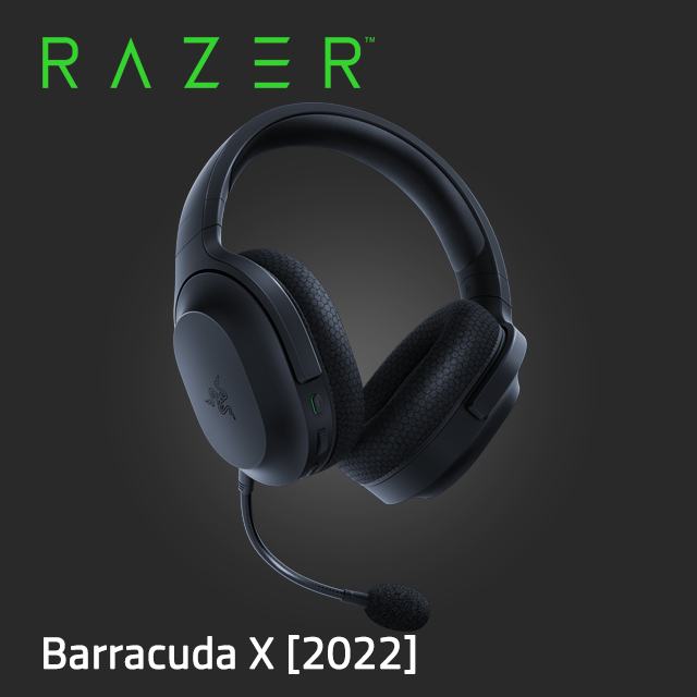 Razer 梭魚 Barracuda X 無線耳麥 2022年版 黑色