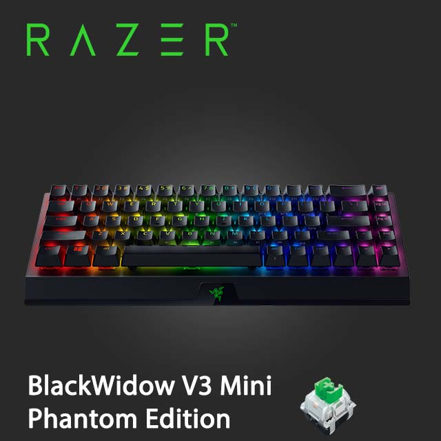 Razer 黑寡婦幻影版 BlackWidow V3 Mini-Phantom無線鍵盤