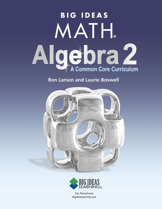 Algebra 2 Common Core Curriculum Edition - Corner Bookstore
