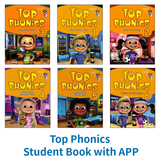 【Top Phonics】Student Book with APP (Level 1~6) - 麗文校園購~教科書一本免運！