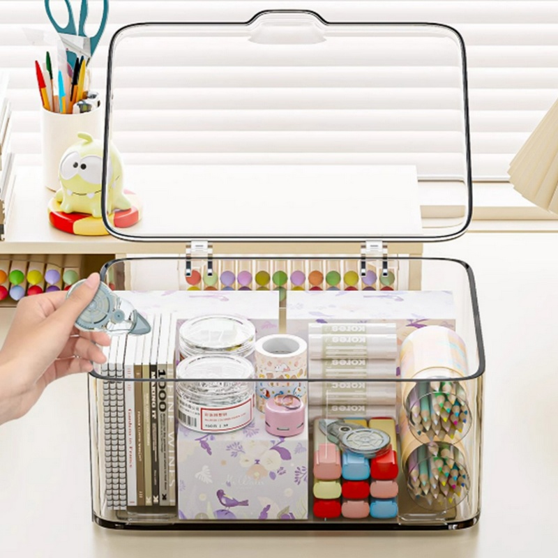 PET透明掀蓋收納盒