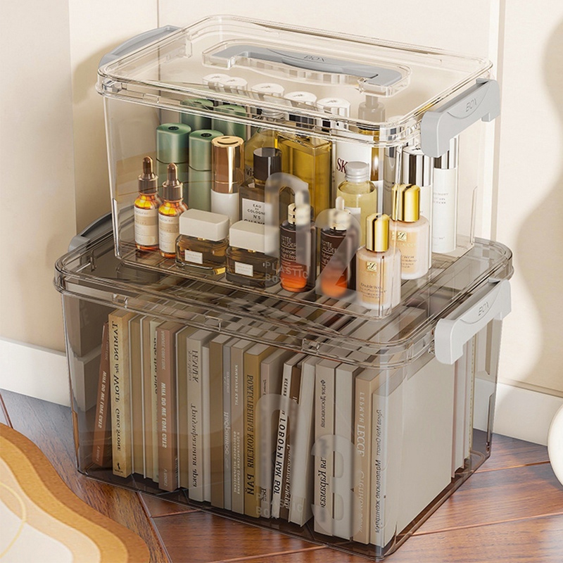 PET透明手提收納箱