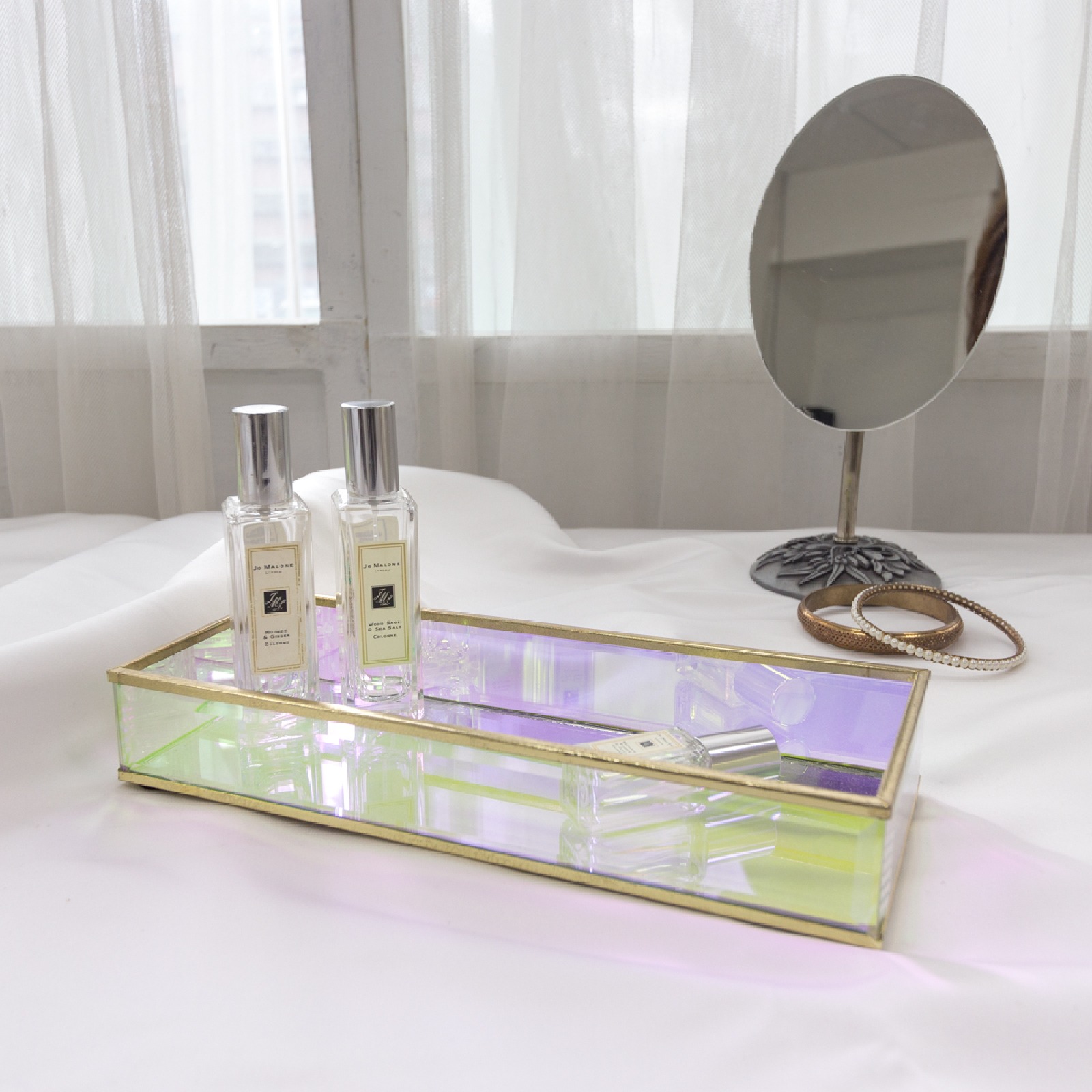 歐若拉・極光長方玻璃托盤